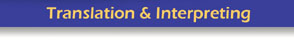 Translation & Interpreting